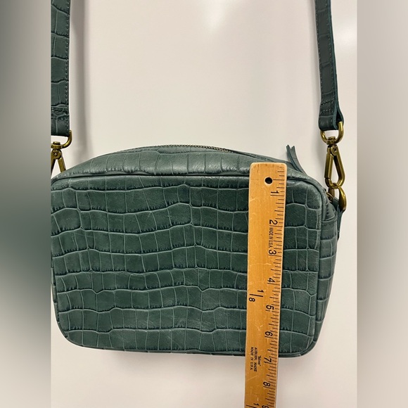 Madewell Green Leather‎ Croc-Embossed Transport Camera Bag - Picture 8 of 12